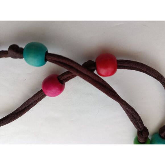 Coconut Shell Disc Crossbody Bag Multi Color Womens - Picture 7 of 8